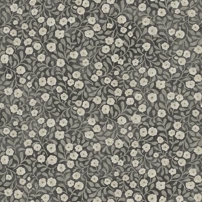 Chesapeake Poppy Trail Black Floral Wallpaper