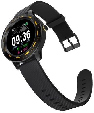 Inspired Deals S18 Smart Watch With Heart Rate Monitor, Sleep Tracking & IP67 Waterproof Fitness Tracker black Yellow