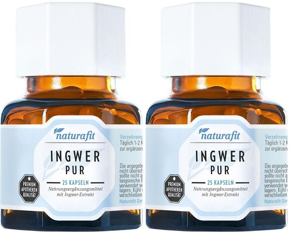 Naturafit Ingwer Pur Kapseln 2x 2x25 St