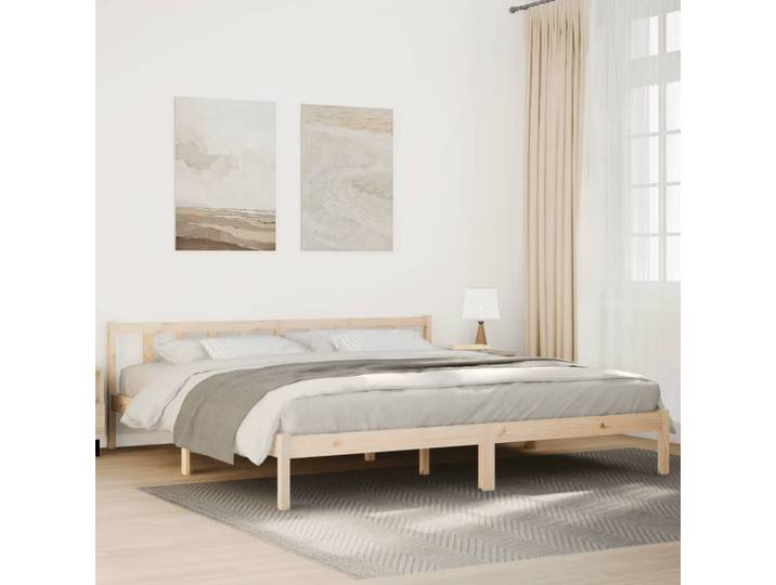 vidaXL Massivholzbett Extra Lang ohne Matratze 180x210 Kiefernholz