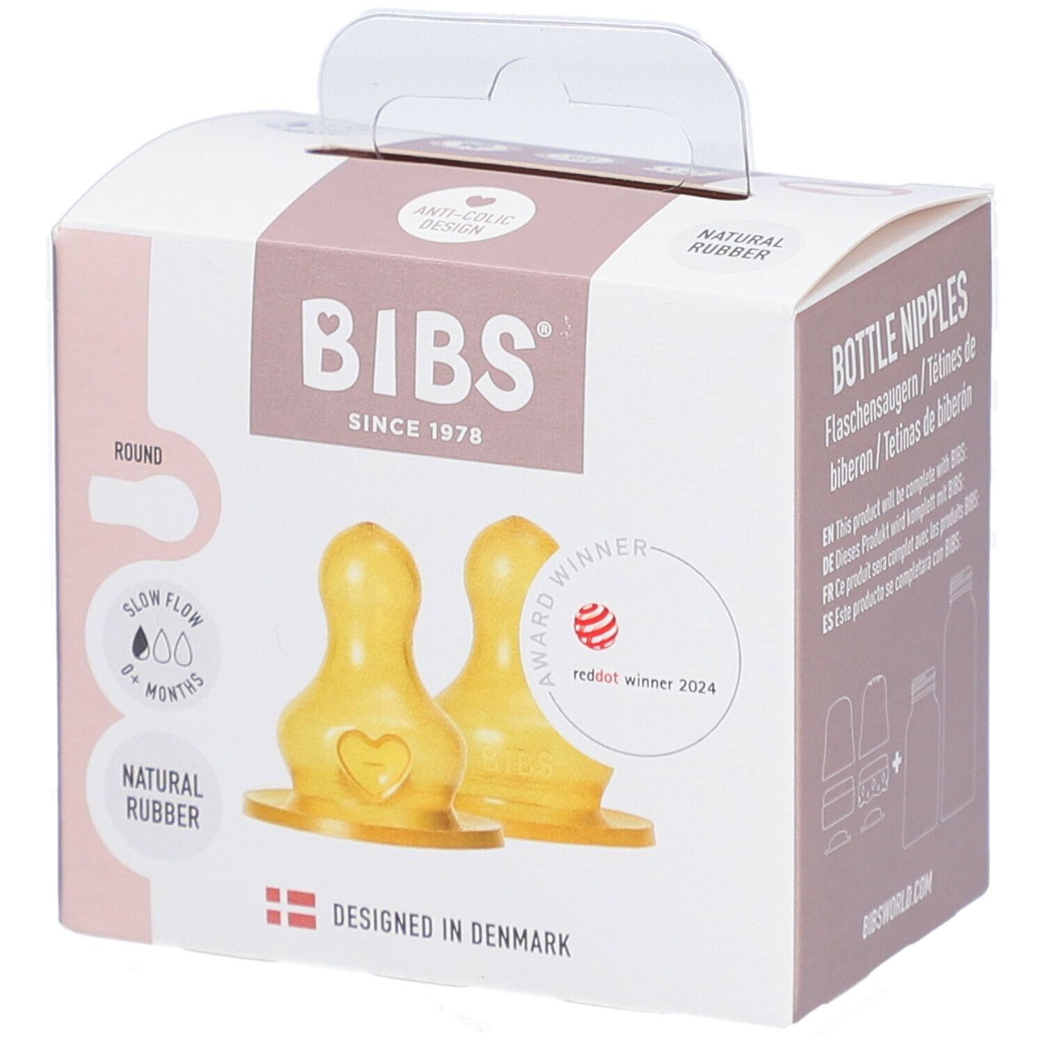 Bibs Zuigfles Spenen Latex Duopack Slow 2st 2 St Sauger