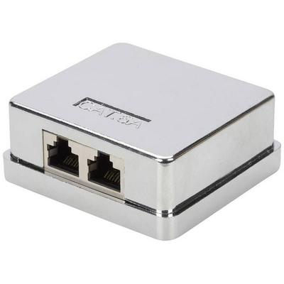 Digitus Netzwerkdose Aufputz CAT 6a 2 Port