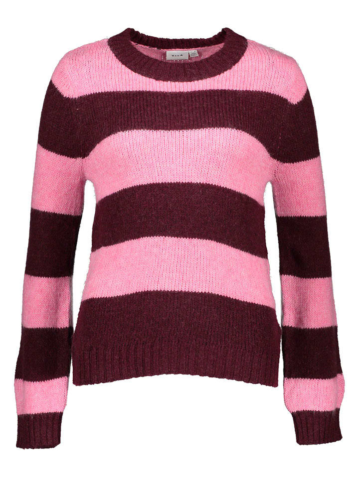 Vila Pullover "Polana" in Pink/ Bordeaux - XS
