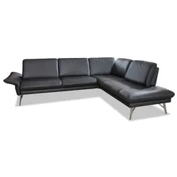 himolla Ecksofa Monheim Leder Nero