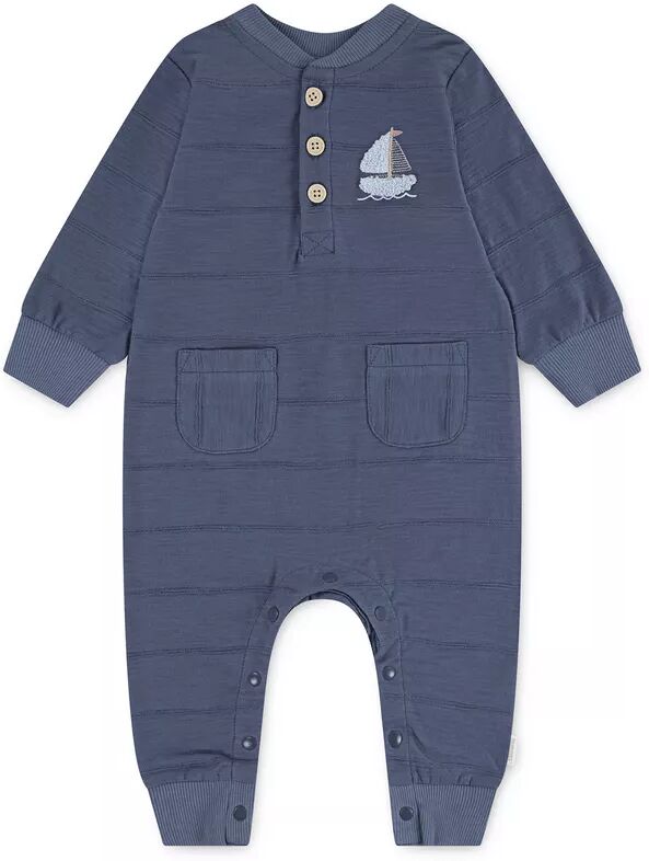 HUGGIES - Pyjama, Baby Langarm Pyjama mit Tierstickerei, 24M, Blau