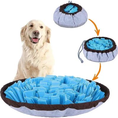 Multisell Products Hub Foldable Dog Nosework Feeding Mat, Washable Felt Pet Sniffing Pad, Toy Dog Training Natural Foraging Snuff Mat 2