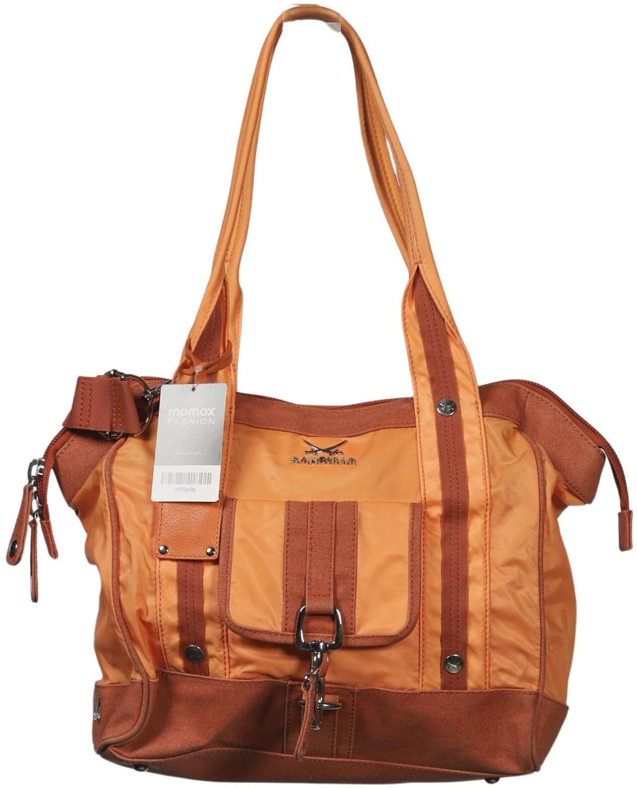Sansibar Damen Handtasche gross, Orange, Synthetik - Second Hand