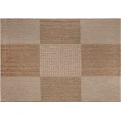 andiamo In- & Outdoorteppich Arizona Schachbrettmuster braun 160 x 230 cm