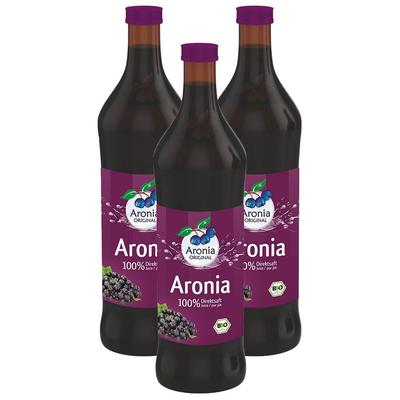Aronia Original Bio Aroniabeerensaft 3x0,7 l Saft
