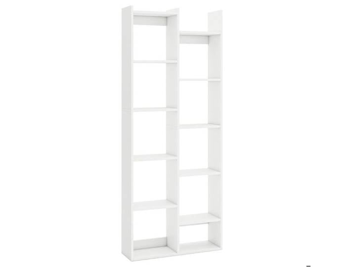 11 Niveaux Bibliothèque Étagère de Rangement pour Livres et Décoration Salon et Chambre Blanche