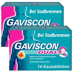 GAVISCON Dual Kautabletten Doppelp 2X16 St