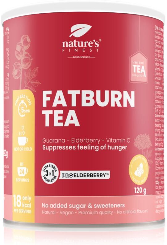 Natures Finest Fatburn Tea Nahrungsergänzungsmittel für Sportler 120 g