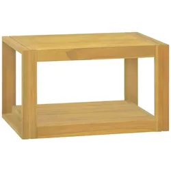 Helloshop26 - Badezimmer-Wandschrank 60 x 45 x 35 cm praktischer Stauraum modernes Design natürliches Teakholz