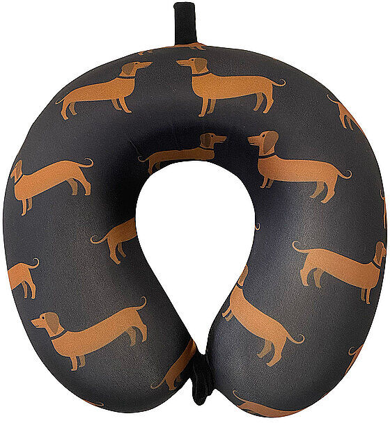 PIU FORTY Nackenkissen DOGS schwarz B