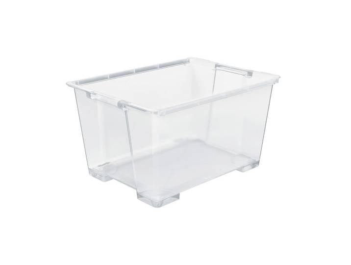 Rotho Box, Transparent, Kunststoff, 58.6x43.8x78.7 cm, Reach, DIN EN ISO 14001, DIN EN ISO 9001, stapelbar, Ordnen & Aufbewahren, Deko- & Aufbewahrungsboxen, sonstige Boxen