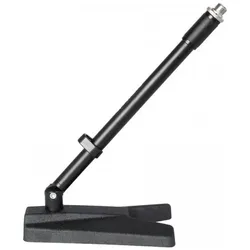 Quik Lok A/114 BK Asta Corta con Base in Acciaio, Mikrofonständer, Schwarz