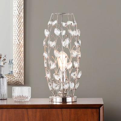 Lumisource Rowena Crystal Table Lamp Polished Nickel , Polished Nickel