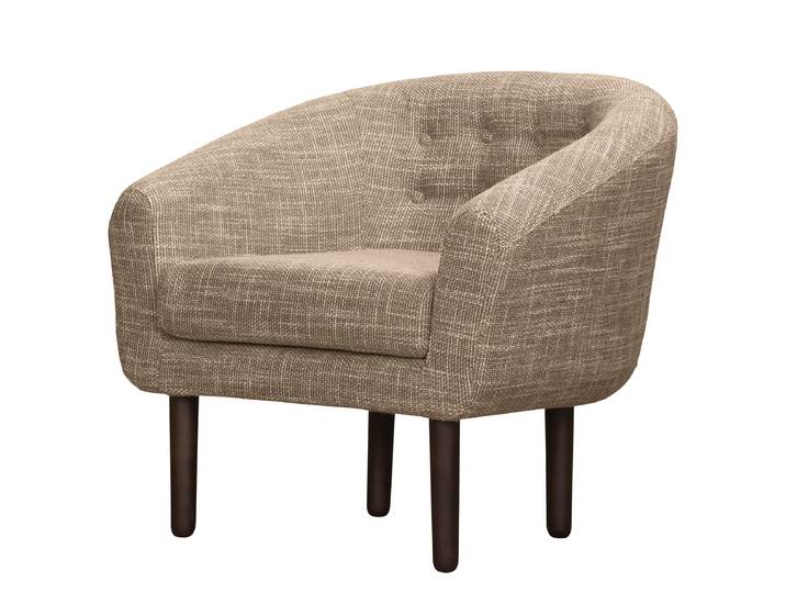 Sessel Grau Webstoff Krupa 82 x 76 x 67cm