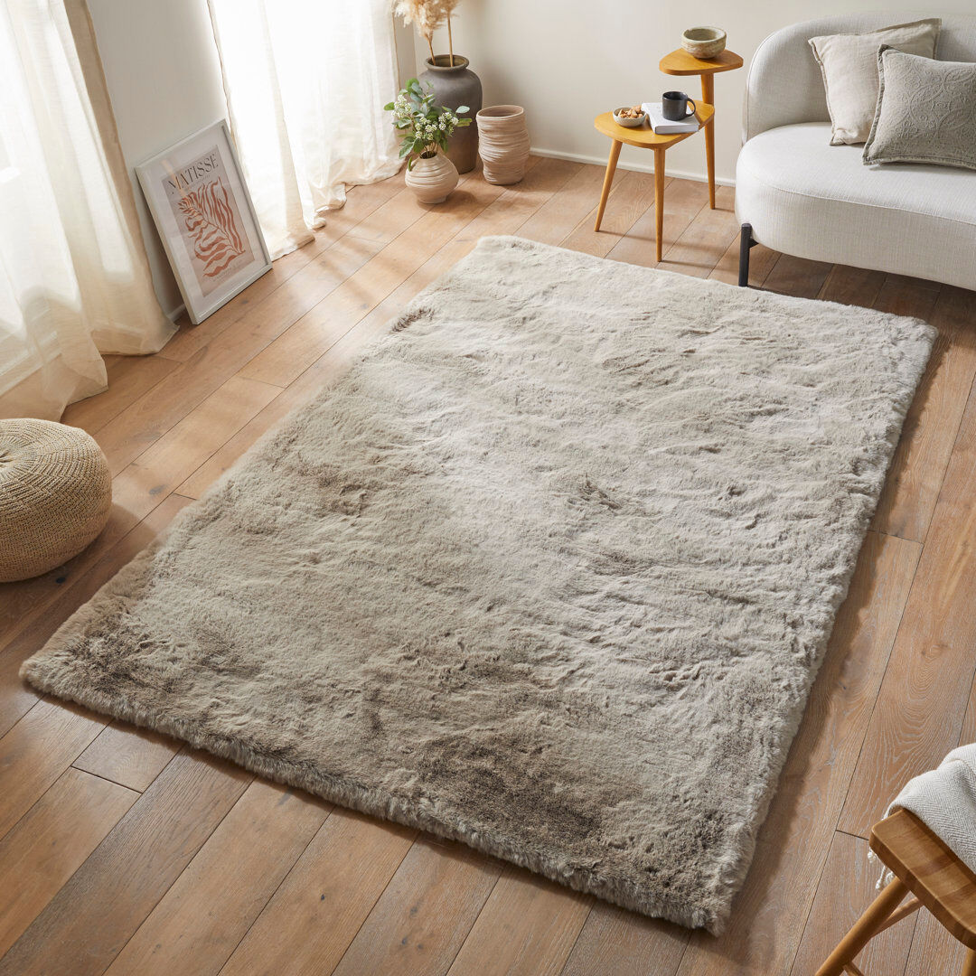 Concept Looms HEAVENLY Solid Colour Machine Made Area Rug Mink Rectangle 230 x 300 cm