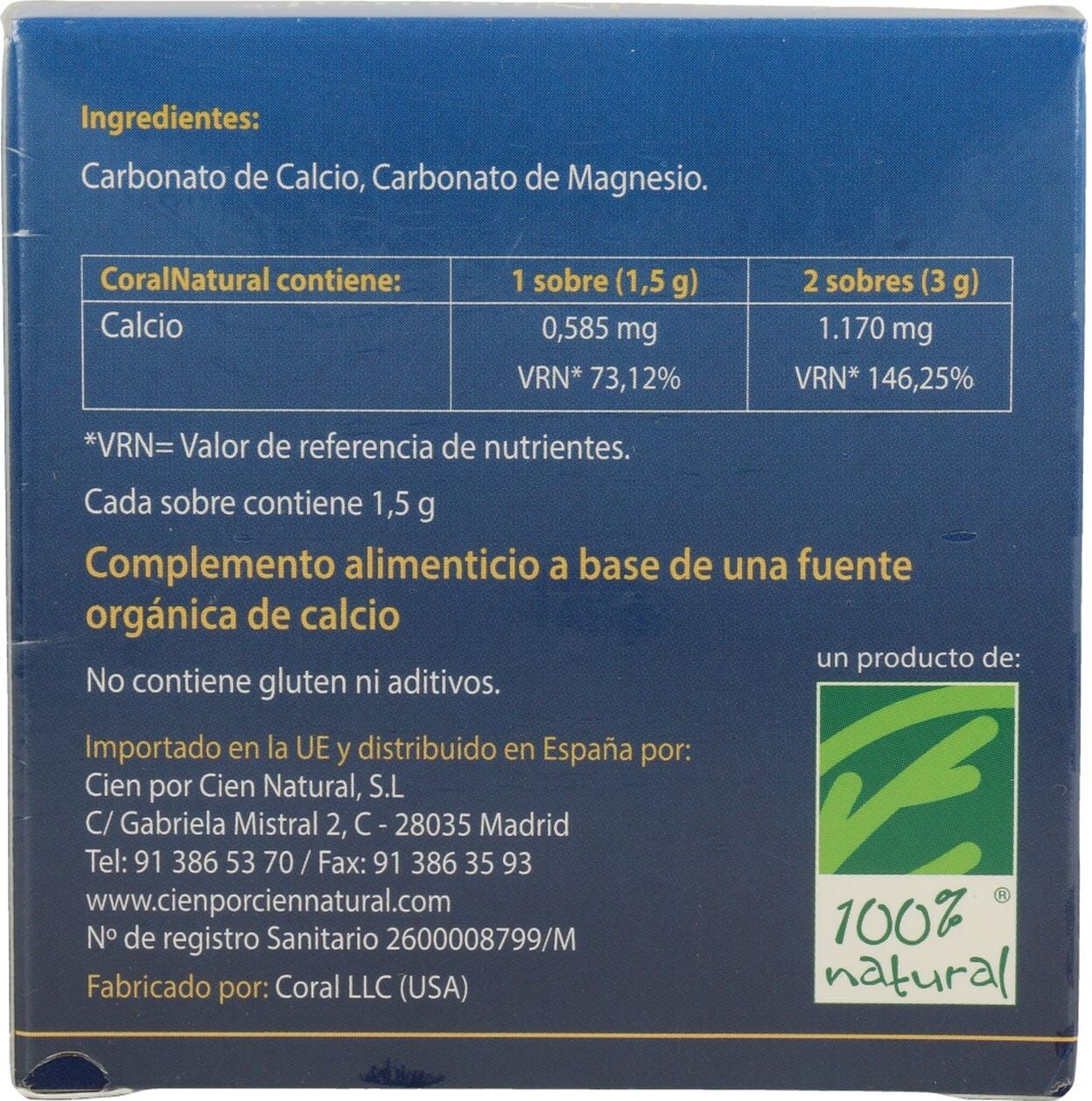 Coralnatural 30 sobres