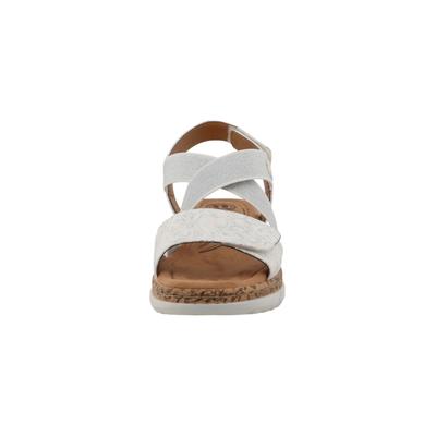 Mules ROMIKA "Romika Flat Sandals - Mules", Damen, Gr. 38, weiß, Polyurethan, unifarben, Schuhe