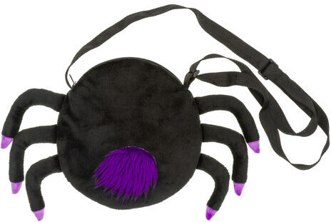 Tasche "Spinne", schwarz-lila
