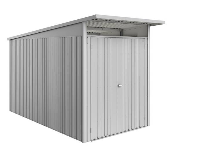 Biohort Gartenhaus AvantGarde ECO A4 Doppeltüre Silber