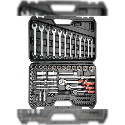 Yato Ensemble d'outils 1/4" 3/8" 1/2" 111 pièces.