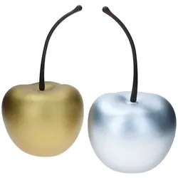 2er Set Pottery Pots Deko-Kirsche XS Silber & Gold matt – 1x E2214-S1-SI & 1x E2214-S1-GO