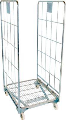 Nestbarer Rollbehälter, 2-seitig, Traglast 500 kg