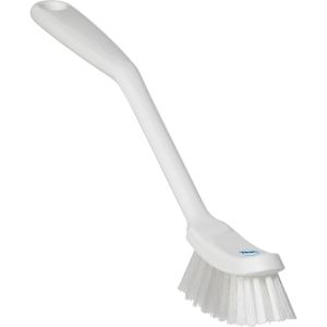 Vikan Spülbürste medium, Kunststoffgriff mit PBT-Borsten, weiß, Länge 29 cm
