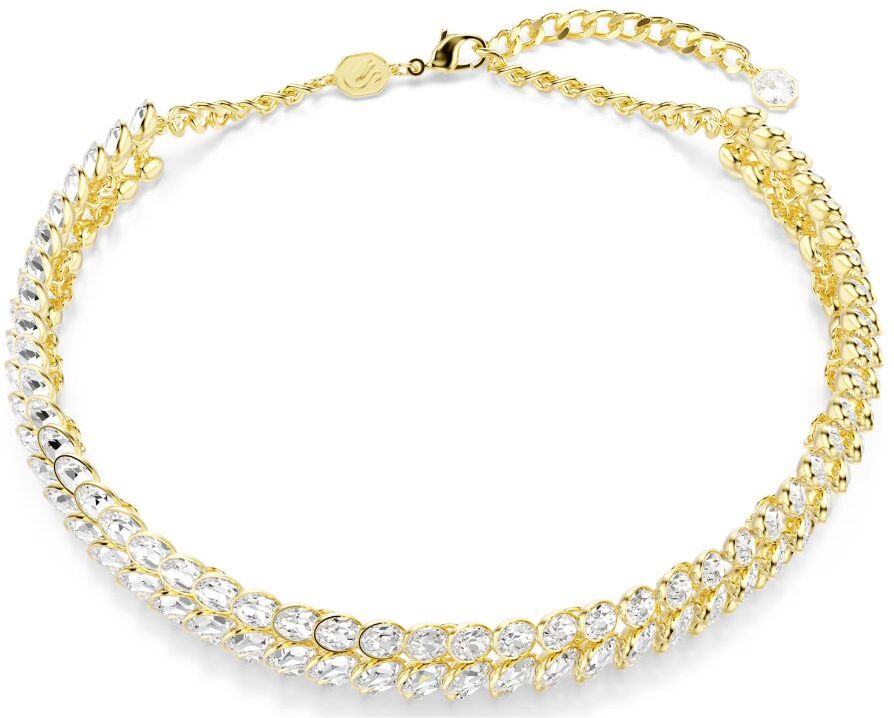 Swarovski Idyllia choker kaulakoru, keltakullanväri ja kirkkaat kristallit,