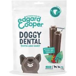Edgard&Cooper Doggy Dental Minze und Erdbeere Hundesnack S 8 x 105 Gramm