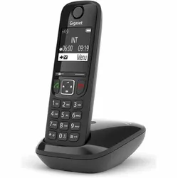Gigaset AS690 (CH-Version), Telefon, Schwarz, Silber
