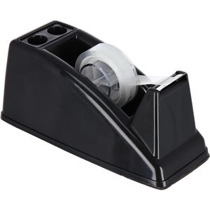 TipTop-Office Klebebandabroller TTO 408260 schwarz, Tischabroller für Klebeband 15mm x 10m