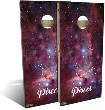 Skip's Garage Pisces Outdoor Cornhole Board Set