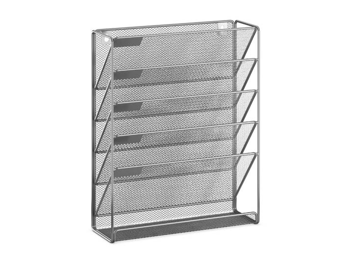 Zeitungsständer Wand 33 x 10 x 40 cm silber