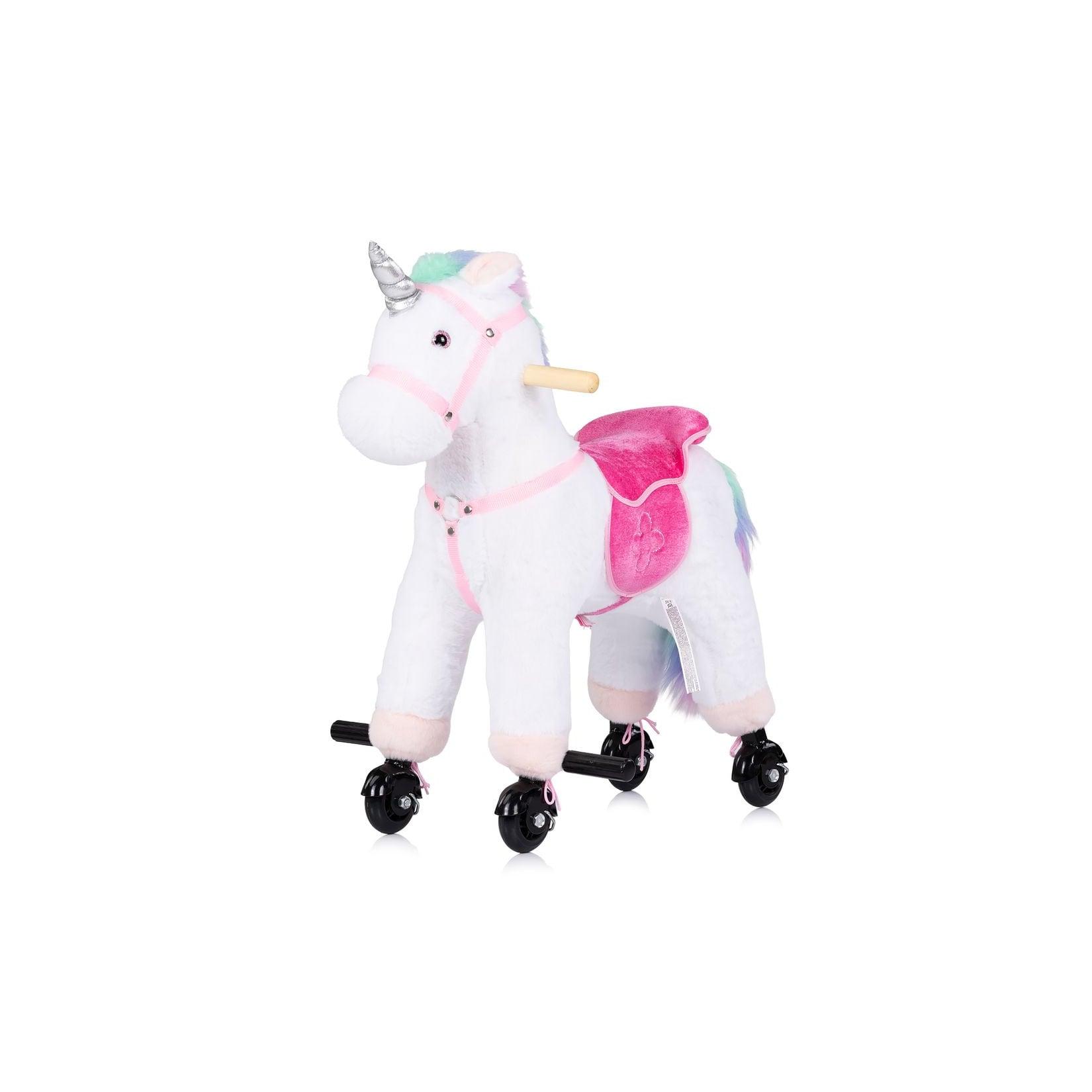 Chipolino Rutscher, Tiere, Sound, Rollen, Plüsch, Reitspielzeug, Rollpferd weiß