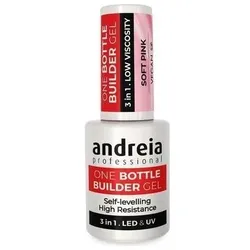 Andreia, Nagelstyling + Kunstnägel, Professioneller Gel-Builder für Nagelkonstruktion Triphasic (Kunstnägel, Sanftes Rosa)