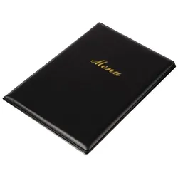 Olympia Speisekarte PVC schwarz A5