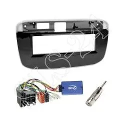 Fiat Punto 199 ab 2009 Autoradio 1-DIN Einbauset + LFB CAN-Bus Lenkradadapter...