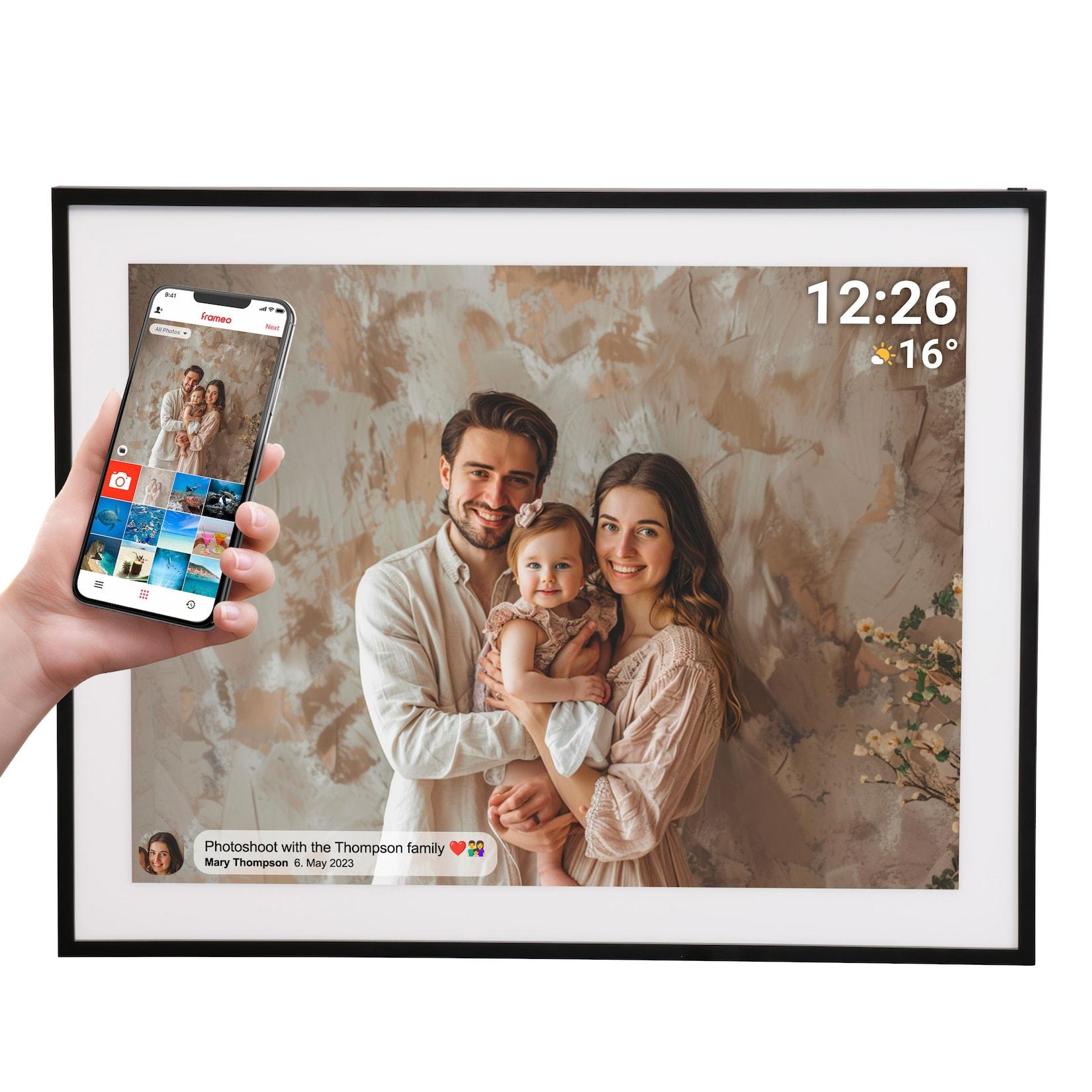 Denver PFF-1970 digitaler Bilderrahmen – 19", Frameo, 32GB, schwarz