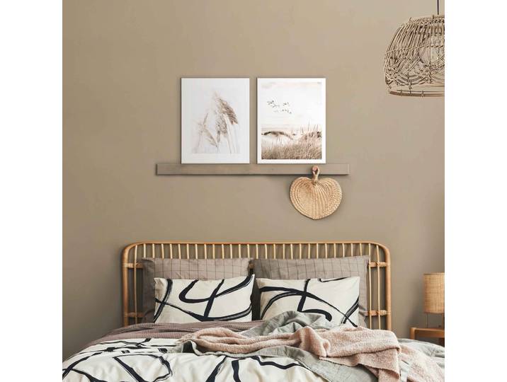 Wandbild REINDERS Kraniche Strand - Natur - Botanisch - Freiheit , grün (farbe bild(er): khaki), B:40cm H:50cm, Holzwerkstoff, Bilder, Wandbild
