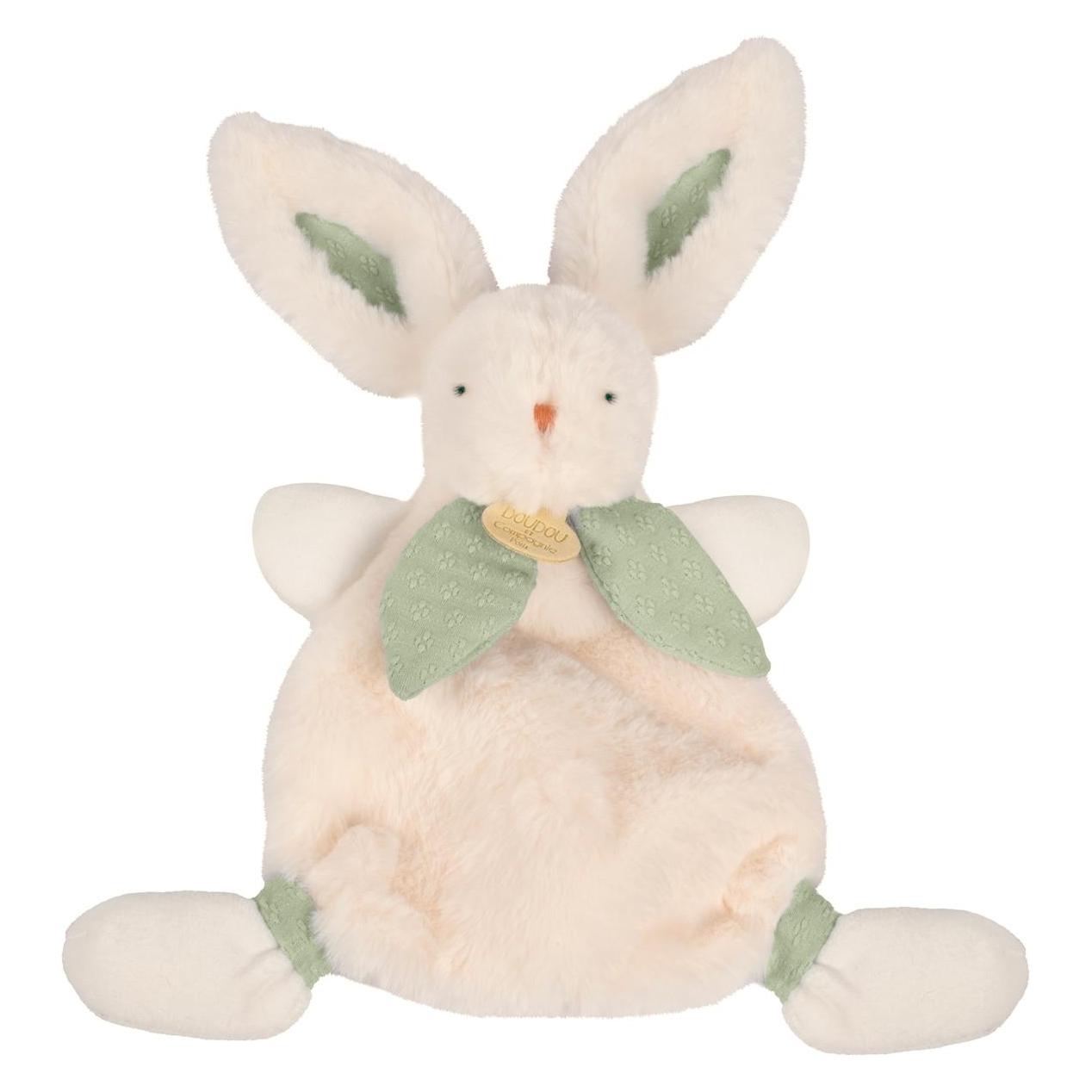 Doudou et Compagnie Bonbon Hase Schmusetuch, salbei 25cm (8 x 23 cm) (DC4666)
