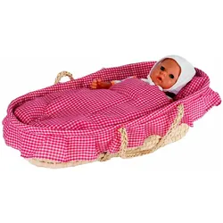 Goki Puppen führen Babybett