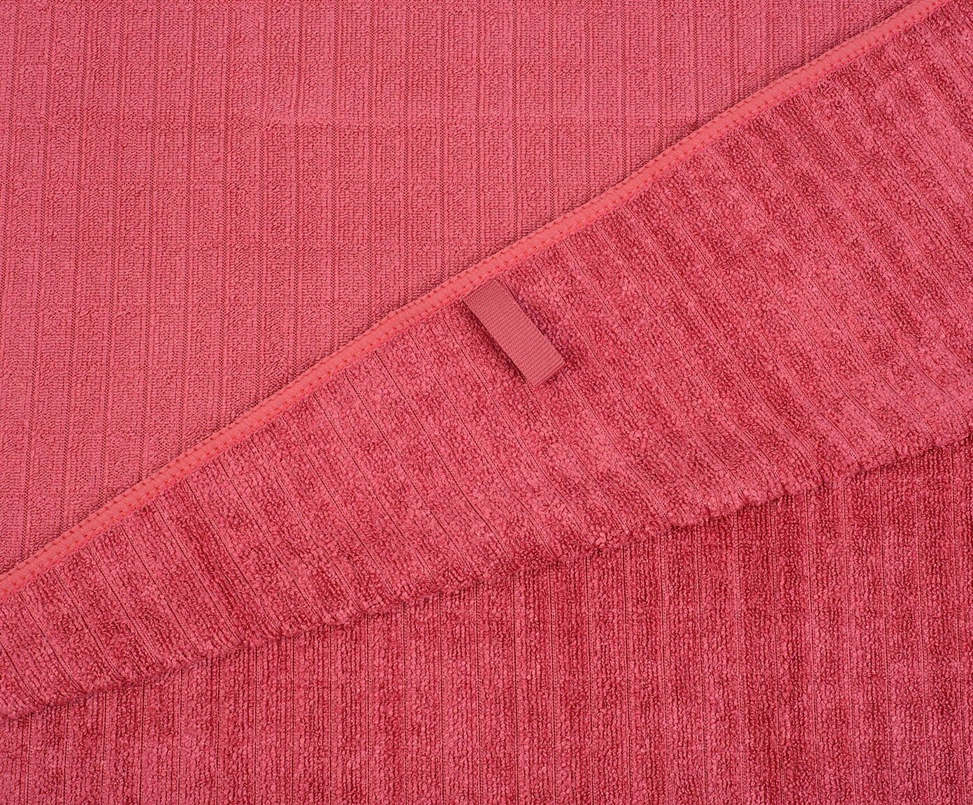 Geschirrtuch GÖZZE "Polier- und Geschirrtuch, Mikrofaser", rot (bordeaux), B:50cm L:70cm, Baumwolle, Polyamid, Geschirrtücher, Geschirrtuch, schnelltrocknend und kochfest
