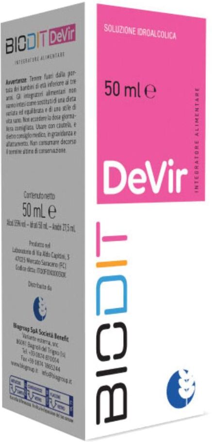 BIOGROUP SpA SOCIETA' BENEFIT BIO Dit Devir 50ml