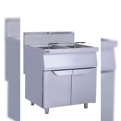 METRO PROFESSIONAL Gasfritteuse GGF2700, Edelstahl, 80 x 70 x 108.5 cm, 32 L, Piezozündung, silber