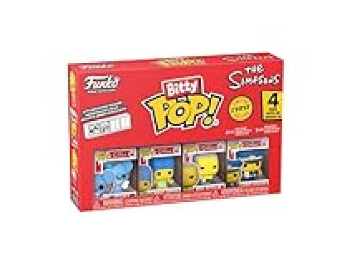 Funko Bitty Pop! 4 Pack: The Simpsons - Itchy, Marge (1 in 6 Chase Chance)