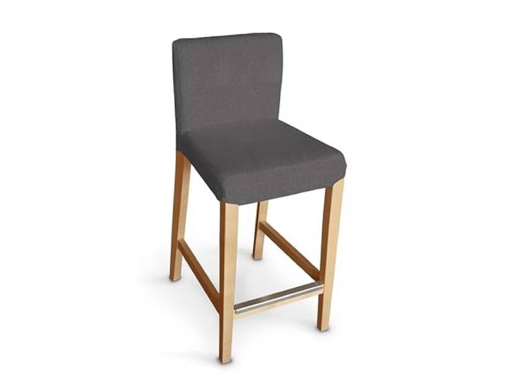 Dekoria Housse pour Tabouret Henriksdal IKEA – Graphite